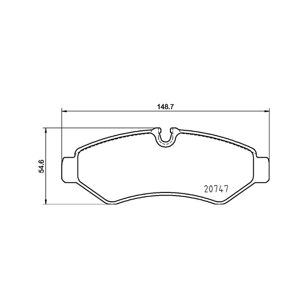 Brembo Rear Brake Pads Mercedes Sprinter 907 (18-) | Euro Car Parts